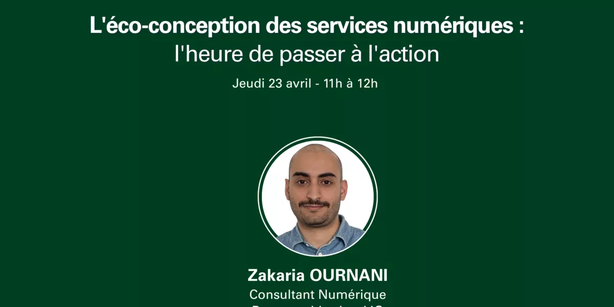 éco-conception des services numériques webinar IJO