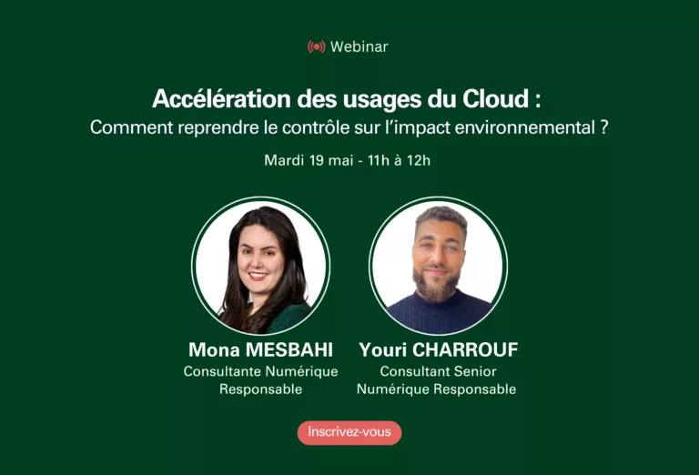Webinaire Cloud sur l’impact environnemental et le pilotage des émissions carbone